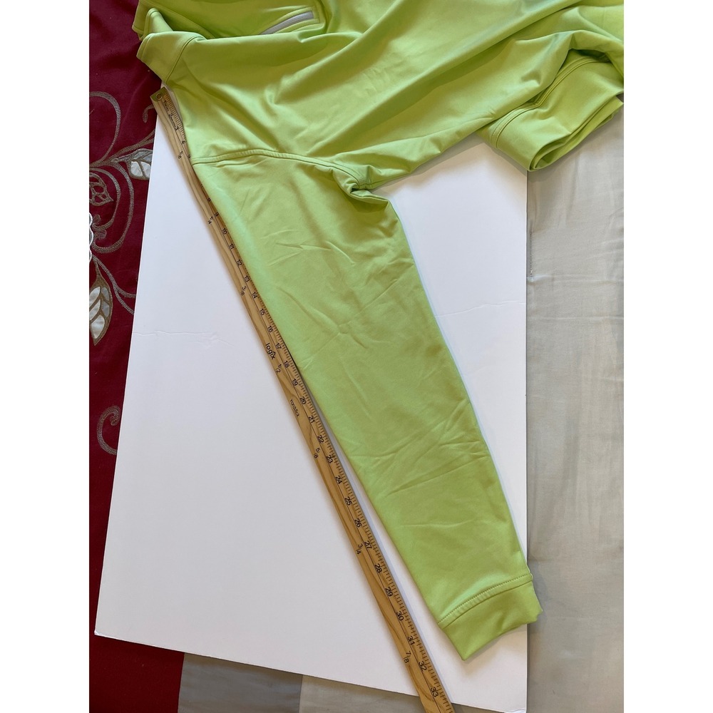 Peter Millar Perth Melange 1/4 Zip Sweater XL Crown Sport Spritzer Lime Green - Picture 10 of 10